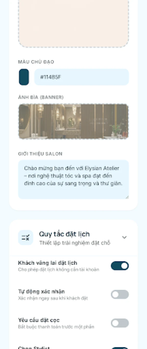 Ảnh crop đúng vùng thao tác chỉnh nội dung website: Tuỳ chỉnh nội dung